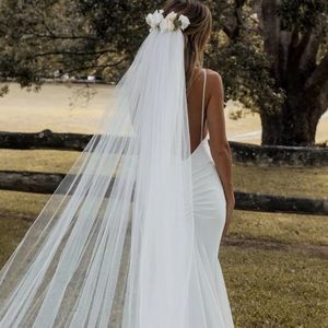 Grace Loves Lace Henri Veil in Ivory - 280cm